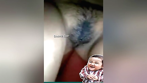 Amateur brunette hairy girl showing her hairy pussy and ass 02