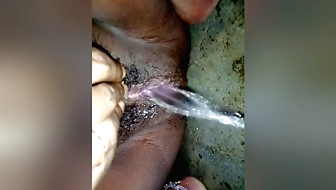 Solo female masturbating in the bathroom before sex