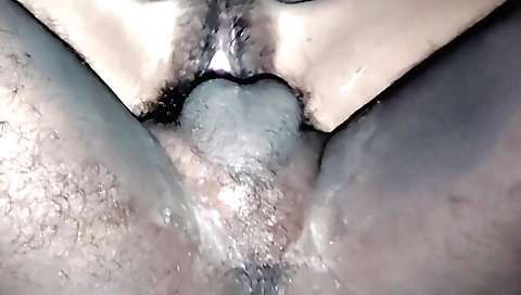 Indian lady with hairy beard and lips fucked in the bed