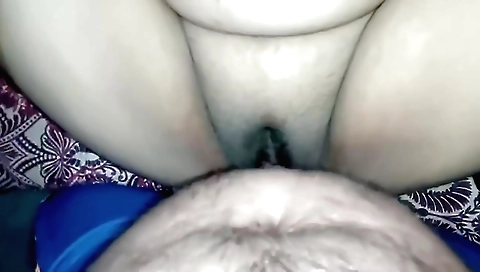 Indian amateur teen playing with her hands and her clothes