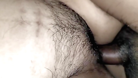 Indian babe with hairy pussy is fucked from behind