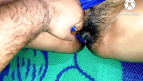 Indian hairy wife fucks stepson's hole in hd porn video