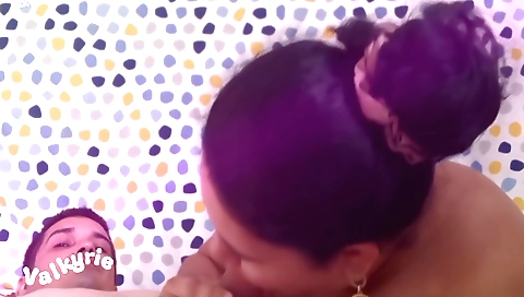 Indian amateur milf sucking her throat and getting fucked