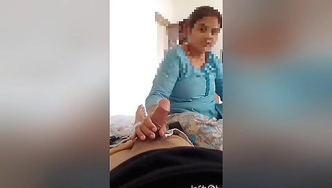 Busty brunette sucks stepbrother in homemade pov vid