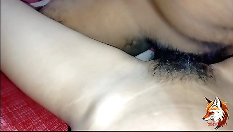 Indian girl with a hairy butt is fucking in hot amateur clip