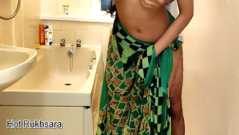 Indian brunette neighbor aunt gets fucked in the hotel room