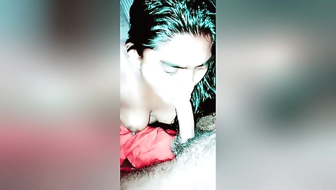 Amateur brunette in black lingerie with a small ass