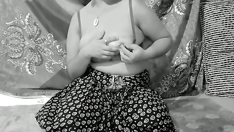 Indian slut with big natural boobs sucking cock in web cams