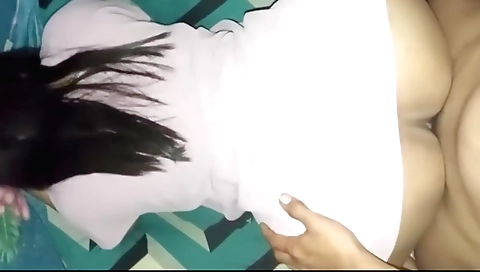 Big boobs hot girl in professional bra and shorts video