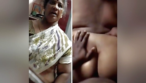 Indian grandma shows her big ass and tells us to fuck