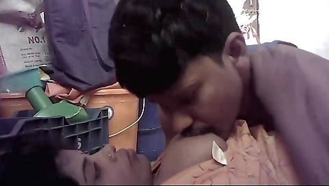 Indian wife sucks her boyfriend and takes off her blouse