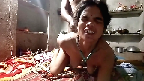 Indian amateur milf shows off her body to her husband