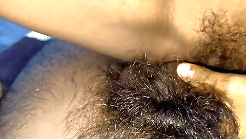 Hot amateur indian babe with long hair giving a nice blowjob