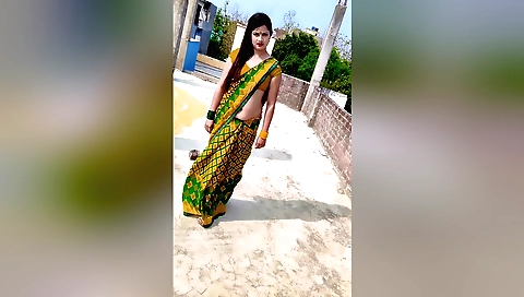 Hot solo female in sexy amateur outfit with a small black boots