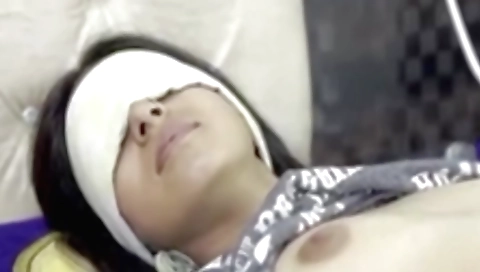 Indian brunette teen showing her naked body and tits