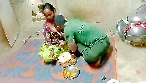 Amateur brunette fucked by her boyfriend on the table