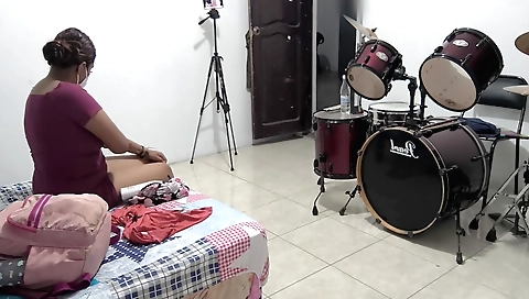 Hot stepsister with a big booby body using special lotion