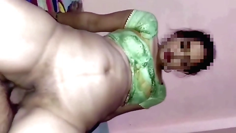 A horny brunette slut is fucked in her pussy by a big man