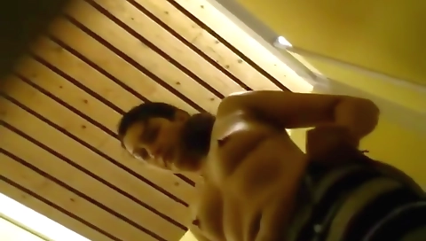 Indian naked amateur video showing a brunette with a sexy face