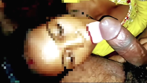 Stepmother-in-law suck hairy dick in pov threesome