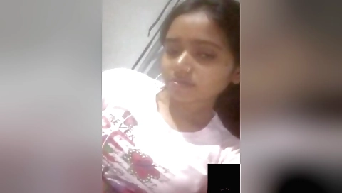 Indian teen girl in her bedroom showing off her body