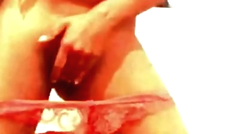 Sexy indian amateur woman dancing with her hand in bed