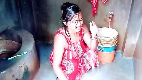 Indian woman enjoying her stepsons and daughters with love