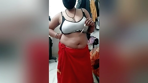 Busty indian woman with huge tits shows off on cam
