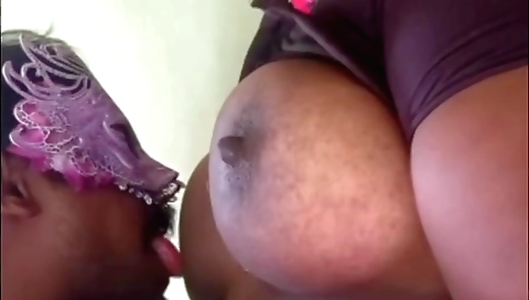 Indian busty brunette with big tits enjoys her own sex