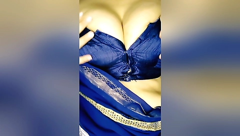 Desi Girl In Saree Boobs Press And Show With Female Ejaculation