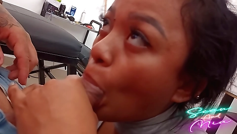 Amateur brunette webcam video of my work in the office