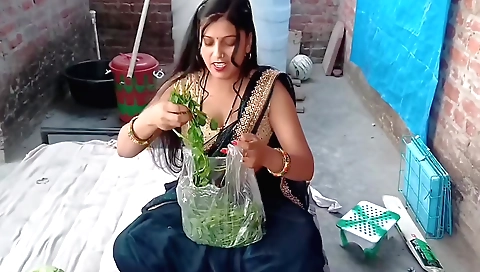 A sexy indian chick in a sexy lingerie fucks in her room