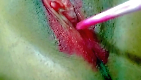 Indian solo female with a pink pussy ride on a dildo