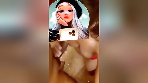 Slutty brunette with a hot body is getting fucked on a sofa