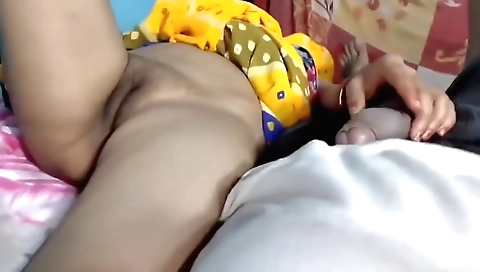 Indian brunette sister fucks hard and enjoys a blowjob