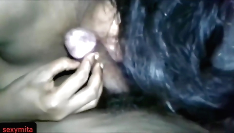 Indian brunette fucks and sucks my dick in front of webcam