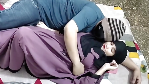 Indian girl with khaki dress invites her boyfriend