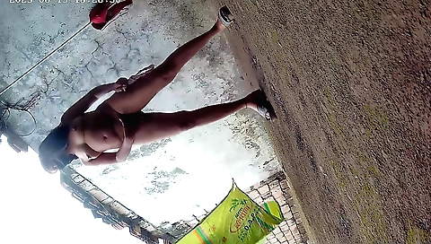 Big tits indian chick with amazing tits riding a camera