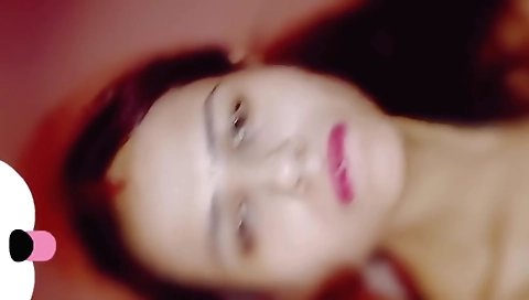 Busty brunette gets naked and fucks a friend at home