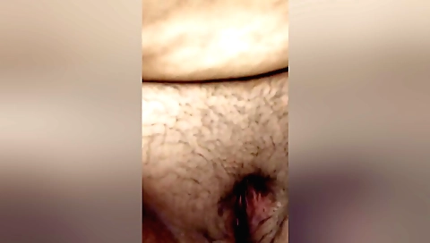 Big-assed indian lady finger fingering with hairy pussy