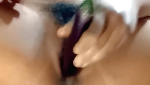 My long and hairy pussy gets masturbated and toyed hard