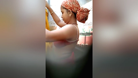 Sexy petite brunette in sexy underwear in the bath