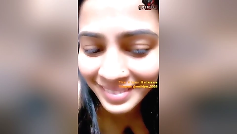 Amateur brunette hairy teen playing alone in the living room