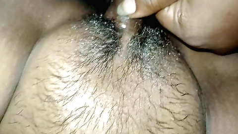 Indian girlfriend takes a big cock on her hairy pussy