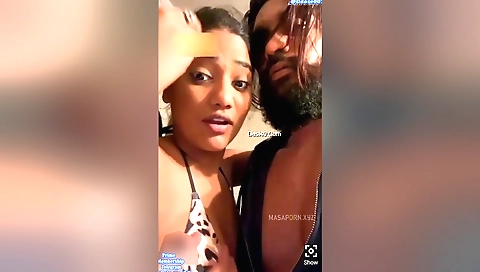 Hot brunette woman with a great ass enjoys a threesome